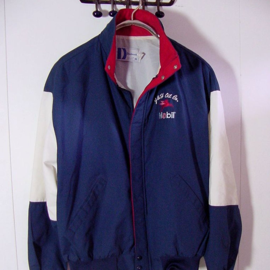 Vtg Dunbrooke Pegasus Mobile Gas Jacket Sz Xl Usa Made